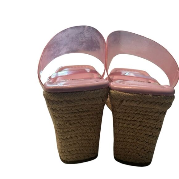Steven New York Womens 9.5 Malaya Espadrille Sandal Pastel Pink Bratz Barbie Y2K - Picture 7 of 8